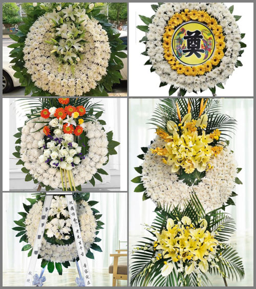 上海崇明区庙镇鸽龙村花圈速递